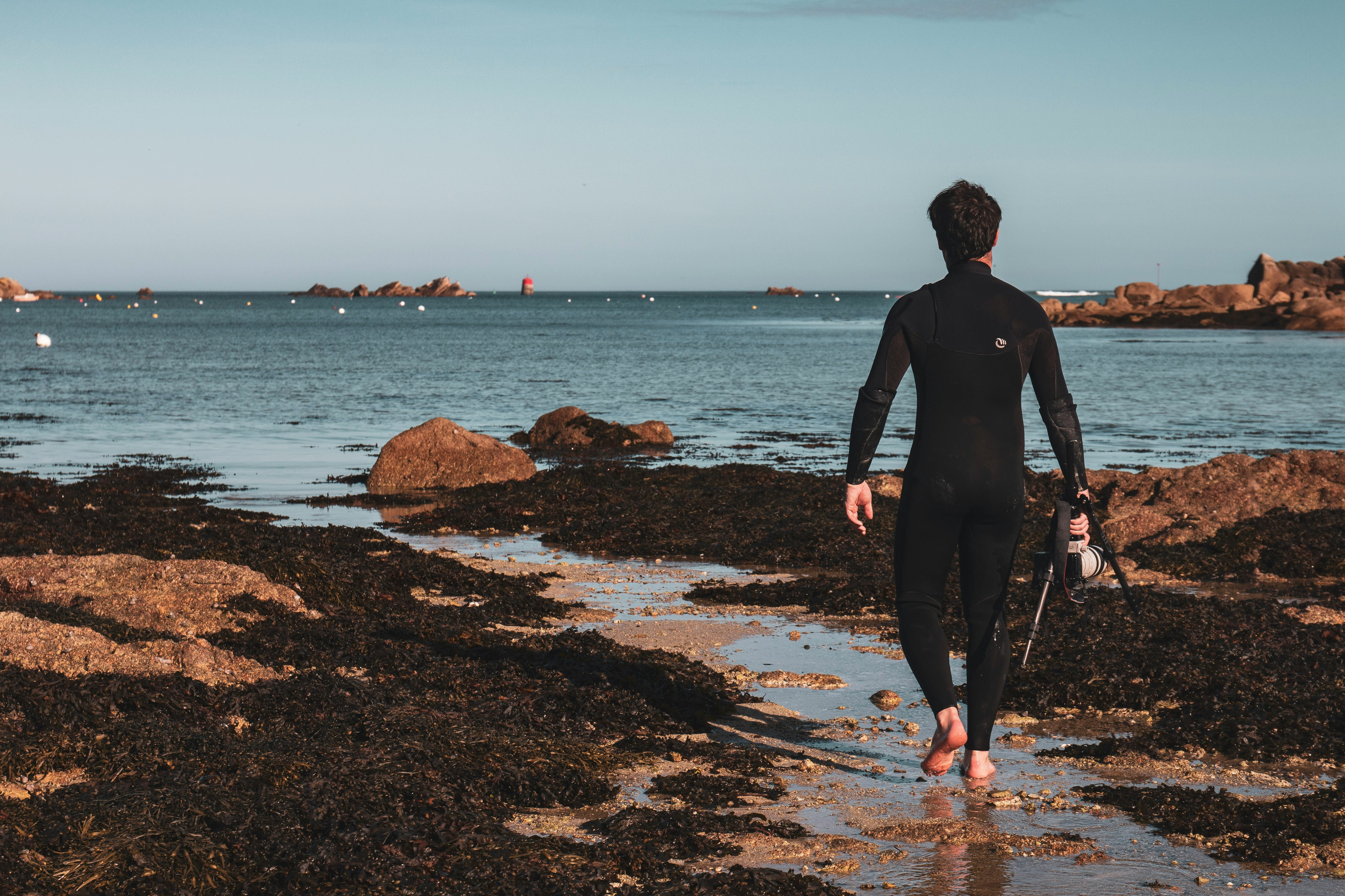 diver in wetsuit